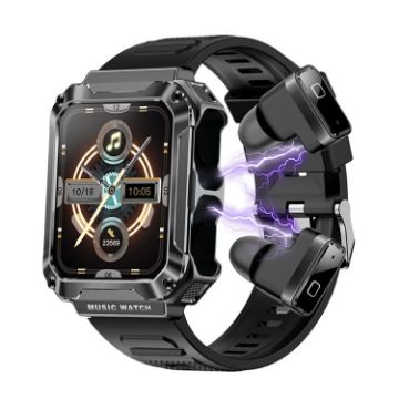 OVISEN T93 Smart Watch & Bluetooth Headset, 1.96" IPS, Blood Oxygen Monitor - 1