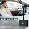 USB + USB-C Wired to Wireless Carplay Adapter for Android - Black - 8