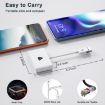 USB + USB-C Wired to Wireless Carplay Adapter for Android (White) - 7