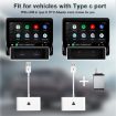 USB + USB-C Wired to Wireless Carplay Adapter for Android (White) - 9
