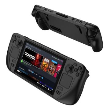 GKK Black Anti-fall Case for Steam Deck - Color Contrast Game Console Cover - 1