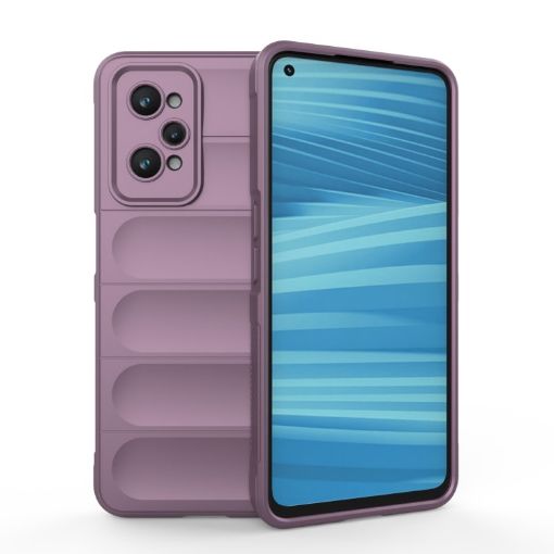 Realme GT2 Magic Shield TPU + Flannel Phone Case - Purple - 1