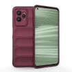 Realme GT2 Pro Wine Red Magic Shield TPU + Flannel Phone Case - 1