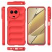 Realme 11 5G Global Magic Shield Red TPU + Flannel Phone Case - 3