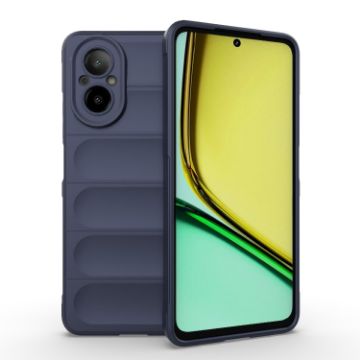 Realme C67 4G Global Magic Shield TPU Flannel Case - Dark Blue - 1