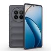 Realme 12 Pro 5G/12 Pro+ Magic Shield TPU Flannel Case - Dark Grey - 1