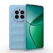 Realme 12+ 5G Global Magic Shield TPU Flannel Case - Light Blue - 1