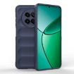 Realme 12 5G Global Magic Shield TPU Flannel Case - Dark Blue - 1