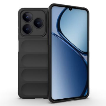 Realme Narzo N63 4G Global Magic Shield TPU Flannel Case Black - 1
