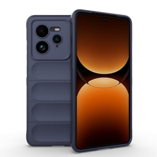 Realme GT 7 Pro 5G Magic Shield TPU Flannel Case - Dark Blue - 1