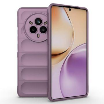 Realme 14 Pro 5G Global Magic Shield TPU Flannel Case - Purple - 1