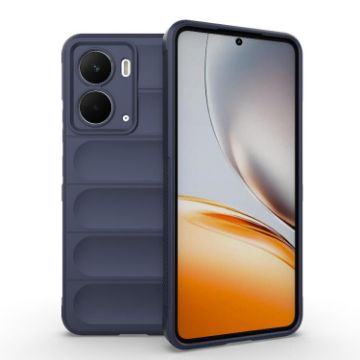 Realme P3 5G Global Magic Shield TPU Flannel Phone Case Dark Blue - 1