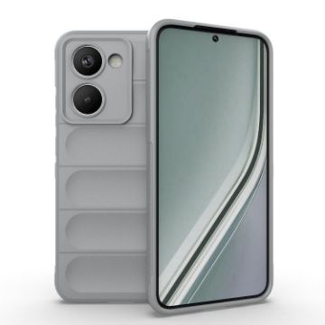 Realme P3 Ultra 5G Magic Shield TPU + Flannel Phone Case Grey - 1