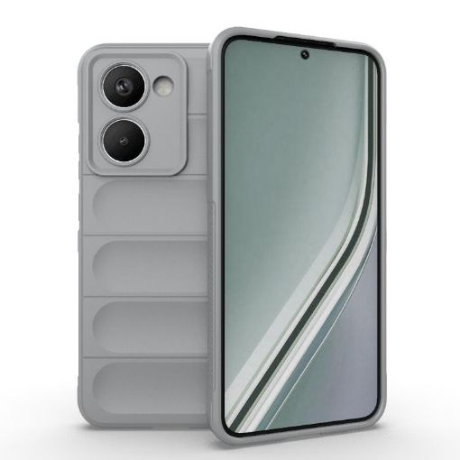 Realme P3 Ultra 5G Magic Shield TPU + Flannel Phone Case Grey - 1