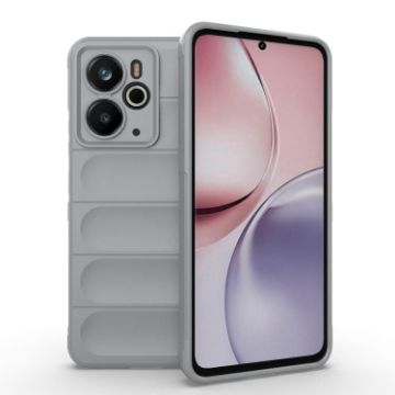 Realme 14 5G Global Magic Shield TPU + Flannel Case - Grey - 1