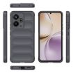 Realme 14T 5G Global Magic Shield TPU Flannel Case - Dark Grey - 3