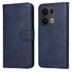 OPPO Reno13 Pro Global Flip Leather Phone Case - Blue Calf Texture - 1