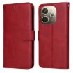 OPPO A5 Pro 5G Red Flip Leather Phone Case - Classic Calf Texture - 1