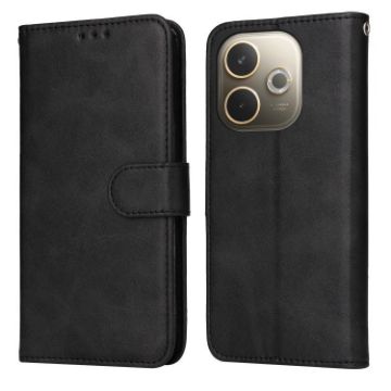 OPPO A5 Pro 5G Global Flip Leather Phone Case - Black Calf Texture - 1