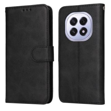 OPPO F29 5G Flip Leather Phone Case - Black, Calf Texture, Global - 1