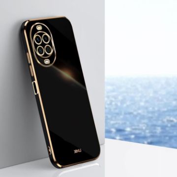 Huawei Nova 14 XINLI 6D Electroplate TPU Phone Case - Black - 1