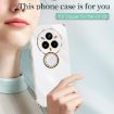Realme14 Pro+ XINLI 6D Electroplate TPU Case with Ring Holder - White - 2