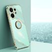 Vivo S30 Pro Mini 5G Mint Green 6D Electroplate TPU Case with Ring Holder - 1