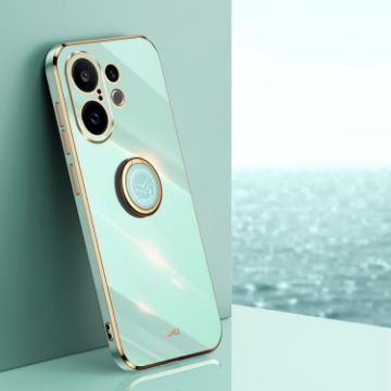 Vivo S30 Pro Mini 5G Mint Green 6D Electroplate TPU Case with Ring Holder - 1