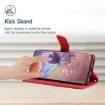 Xiaomi 14 Ultra Red Butterfly Embossed Flip Leather Phone Case - 5