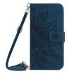 Xiaomi 14 Ultra Sun Flower Embossed Flip Leather Case with Lanyard - 2