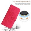 Xiaomi 14 Ultra Rose Red Sun Flower Embossed Leather Case with Lanyard - 6