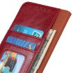 Xiaomi 14 Ultra Red Nappa Texture Leather Flip Phone Case - 7