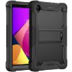 TCL Tab 8 LE Shockproof Silicone Hybrid PC Tablet Case with Holder Black - 2