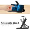 Xiaomi 14 Ultra Black Embossed Leather Phone Case - Stitching Design - 6