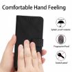 Xiaomi 14 Ultra Black Embossed Leather Phone Case - Stitching Design - 7