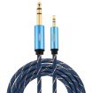 EMK 3.5mm to 6.35mm Gold AUX Cable 2m for PC/X-BOX/PS3/CD/DVD - 1
