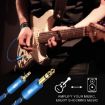 EMK 3.5mm to 6.35mm Gold Plated AUX Cable 3m Dark Blue for PC/X-BOX/PS3 - 8
