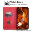 Realme P3 Ultra 5G Red Cow Texture Magnetic Leather Phone Case - 2