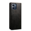 OPPO Reno14 Pro 5G Leather Case - Black Oil Wax Crazy Horse Texture - 3