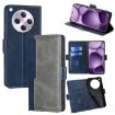 OPPO Find X8s+ 5G Leather Phone Case - Blue/Grey Contrast Buckle - 1