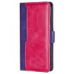 OPPO Find X8s+ 5G Leather Phone Case - Purple/Rose Red Contrast - 2