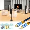 EMK 1.5m RCA Male to Male Gold Plated Audio Cable for TV/Amplifier/DVD - 8