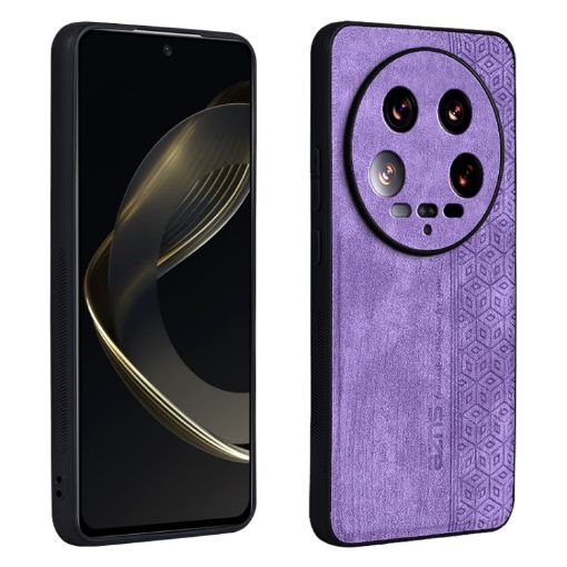 Xiaomi 14 Ultra AZNS 3D Embossed Purple Phone Case - Skin Feel - 1