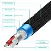 EMK 1.5m RCA Male to Male Gold Plated Audio Cable for TV/Amplifier/DVD - 5