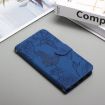 OPPO A5 5G Blue Butterfly Embossed Flip Leather Phone Case Global HT03 - 2