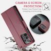 Samsung Galaxy A23 CaseMe 023 Butterfly Buckle RFID Leather Case Red - 6