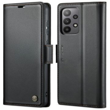 Samsung Galaxy A33 5G CaseMe 023 Leather Case, RFID Anti-theft, Black - 1