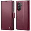 Samsung Galaxy A34 5G CaseMe 023 Butterfly Leather Case Wine Red - 1