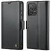 Samsung Galaxy A73 5G CaseMe 023 Leather RFID Anti-theft Case (Black) - 1