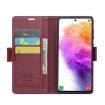 Samsung Galaxy A73 5G CaseMe 023 Leather Case, RFID Anti-theft, Wine Red - 4